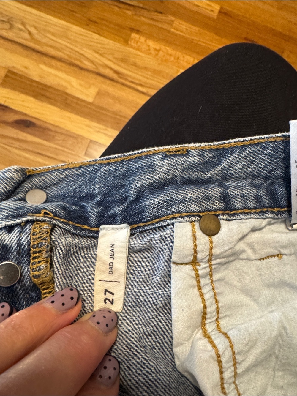 PacSun Distressed Light Blue Dad Jeans size 27 - Picture 14 of 14